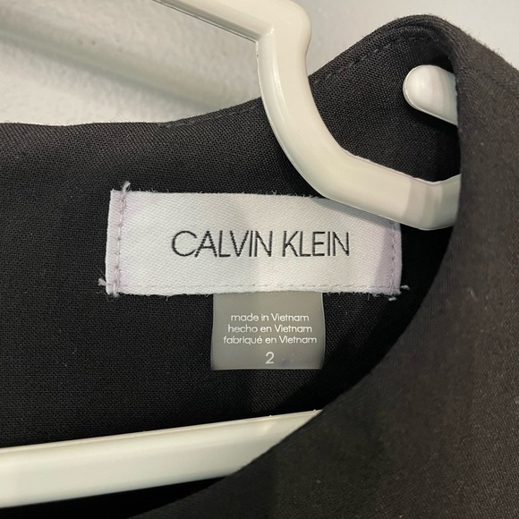 NEW Calvin Klein Sleeveless Black colored Sheath Dress size 2 - Picture 2 of 7